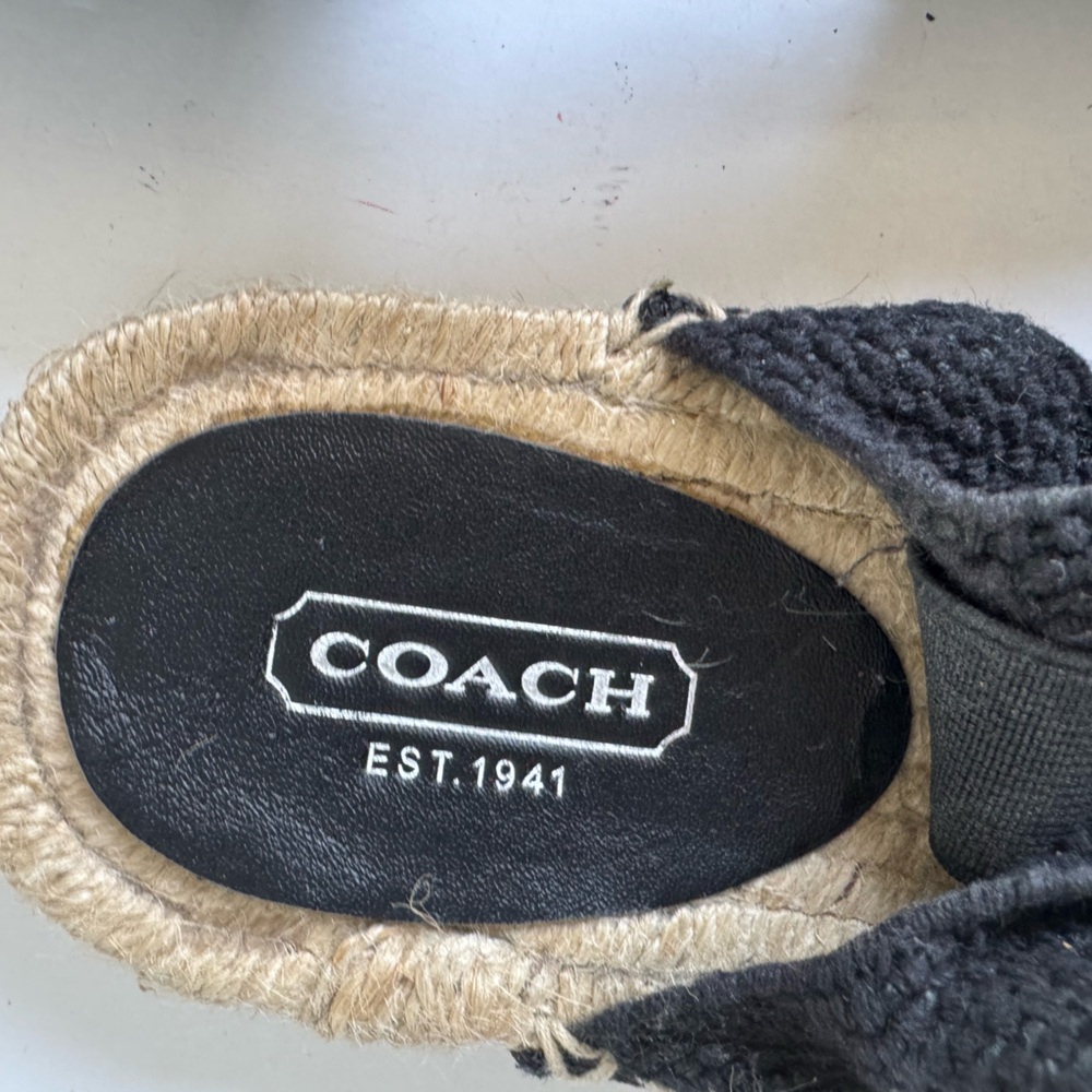 Coach Women's Rayanne Textile Slingback Espadrille Flats. Size 9 - Picture 4 of 14